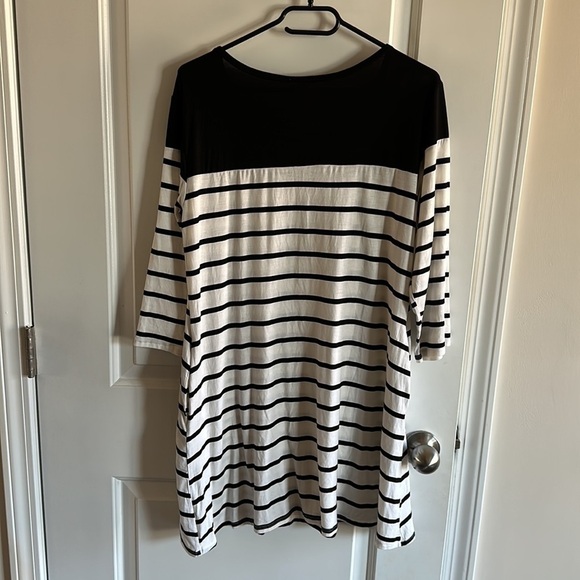 𝅺YELETE Miele Stripe Dress with pockets size L - Picture 8 of 8